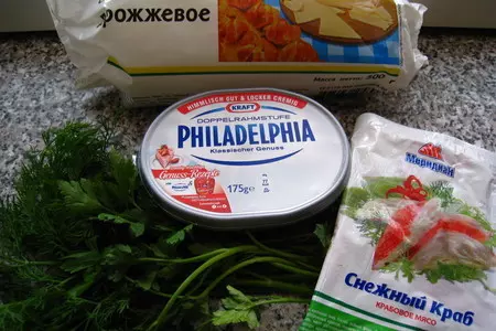 Закуска с сыром и крабами: шаг 1