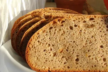 «случайная» закваска и хлебушек на ней.: шаг 13