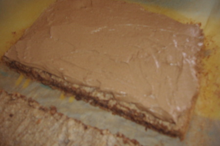 Шоколадно ореховое пирожное: шаг 8
