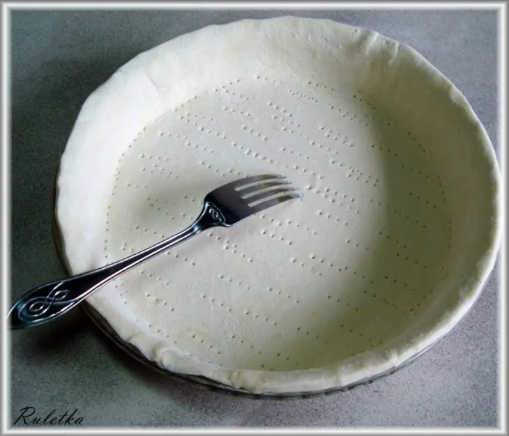 Луковый киш с грудинкой.: шаг 9
