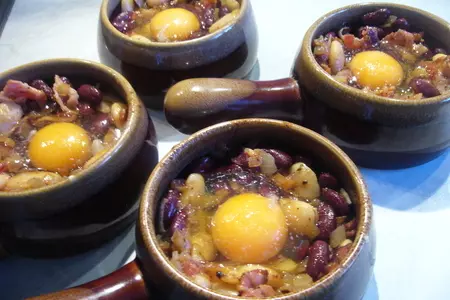 Фасоль, запеченная с яйцами: шаг 5