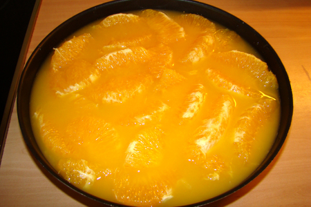 Апельсиновый желейный чизкейк наоборот: шаг 9