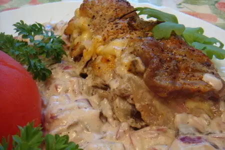 Мясной рулетик с грибным соусом: шаг 9