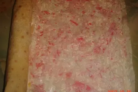 Еще одна вариация на тему рулета из лаваша: шаг 3
