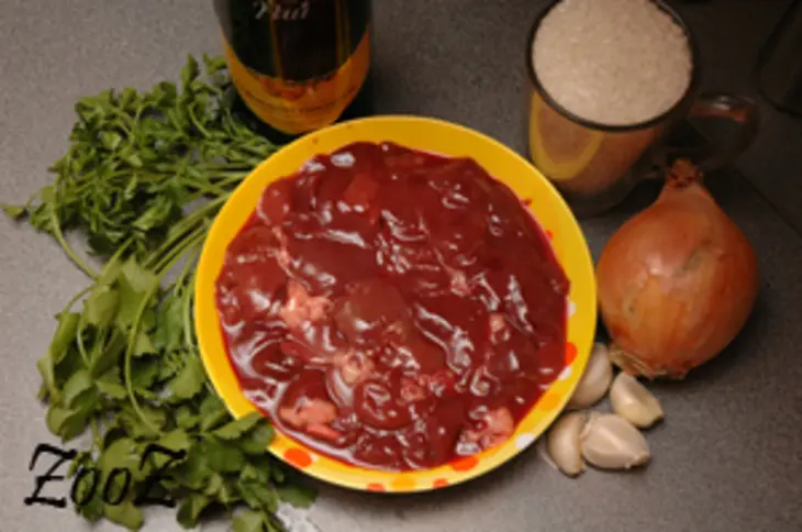 Ризотто с куриной печеночкой: шаг 1