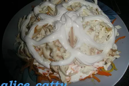 Куриный салатик с копчёным сыром: шаг 5