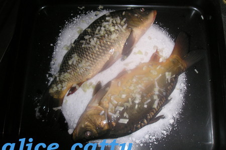 Карп в соляном панцире (рыба для ленивых): шаг 3