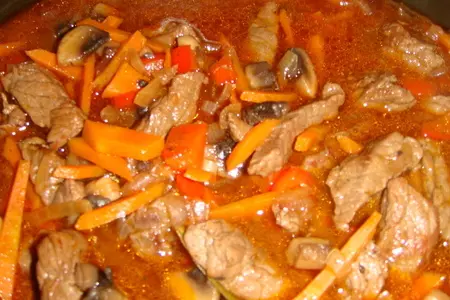 Рагу из говядины с грибами и овощами: шаг 8
