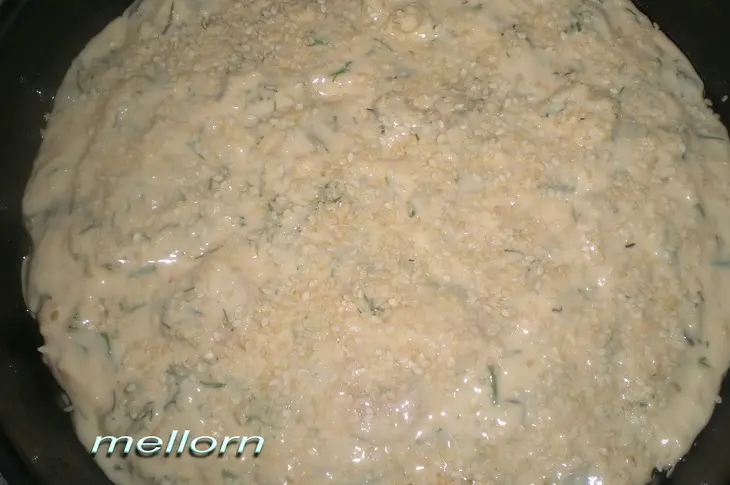 Сырный пирог с сосисками: шаг 1