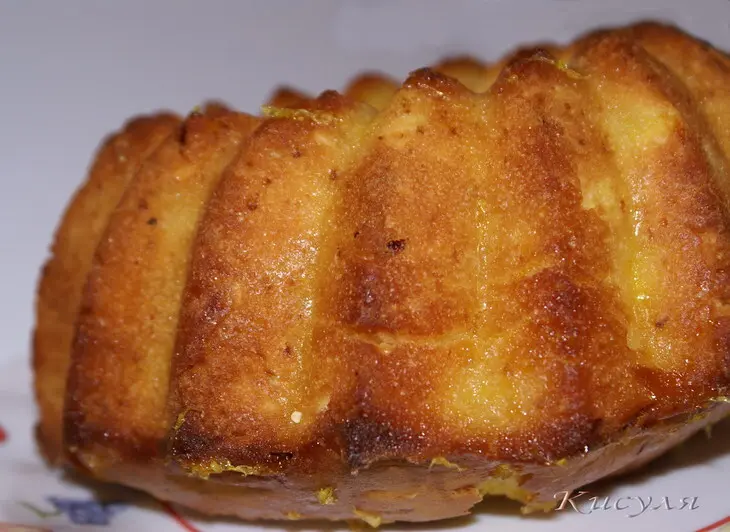Кекс с апельсинами, орехами и пропиткой: шаг 6