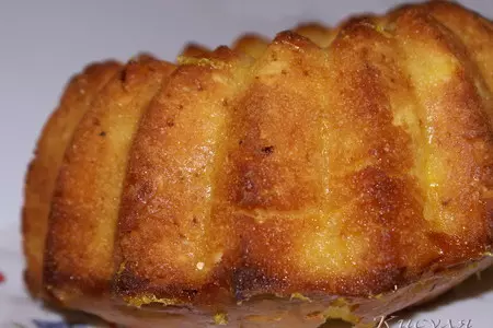 Кекс с апельсинами, орехами и пропиткой: шаг 6