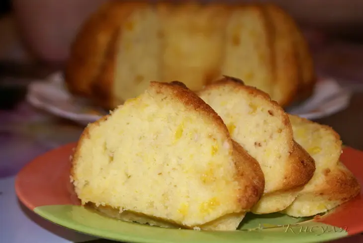 Кекс с апельсинами, орехами и пропиткой: шаг 7
