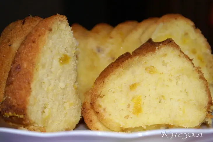 Кекс с апельсинами, орехами и пропиткой: шаг 8