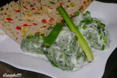 Шпинатные ньокки с сырным соусом: шаг 8