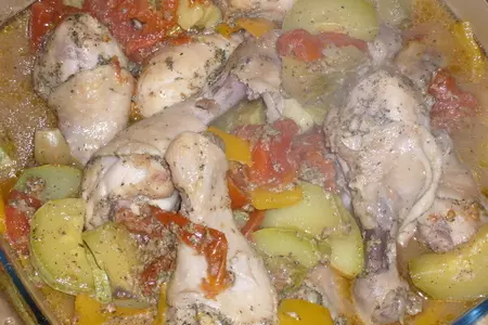 Нежная курочка с овощами   .: шаг 2