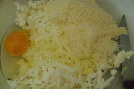 Крепес с сыром и кабачками: шаг 2
