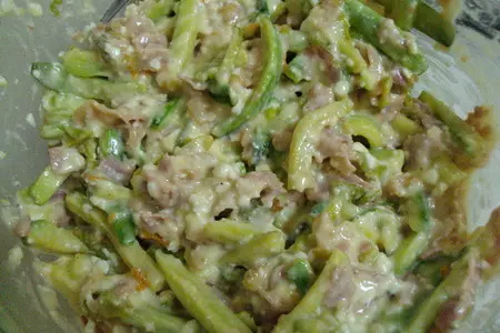 Крепес с сыром и кабачками: шаг 3