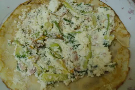 Крепес с сыром и кабачками: шаг 4