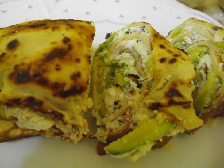 Крепес с сыром и кабачками: шаг 6