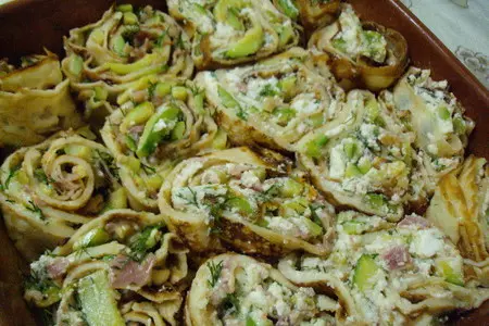 Крепес с сыром и кабачками: шаг 7
