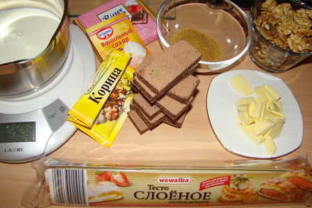 Шоколадно-ореховый рулет «свекровь уже едет» (блиц-рецепт): шаг 1