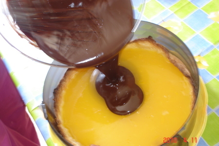 Шоколадный торт с апельсиновым желе: шаг 16