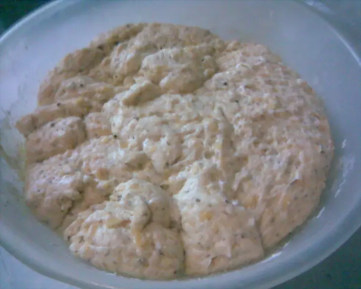 Сырные лепешки с яичным глазком и прованскими травами: шаг 4