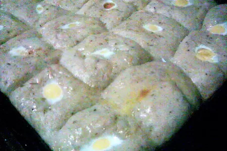 Сырные лепешки с яичным глазком и прованскими травами: шаг 9