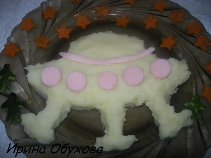 Картофельный гарнир "летающая тарелка": шаг 1