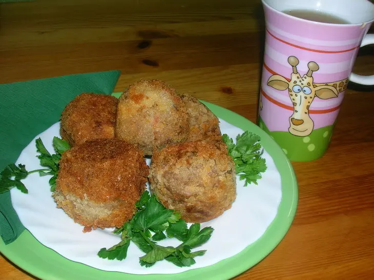 Завтрак мясоеда ( или мясные шарики с сюрпризом): шаг 9