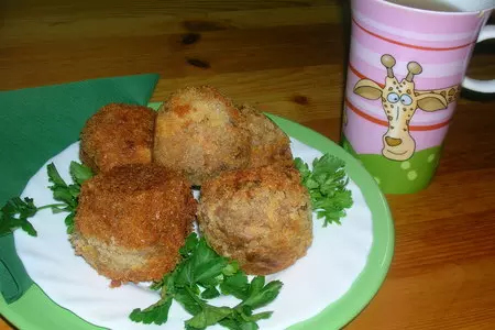 Завтрак мясоеда ( или мясные шарики с сюрпризом): шаг 9