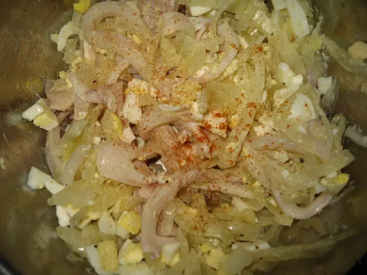 Салат с кальмаром (секрет приготовление кальмара): шаг 3
