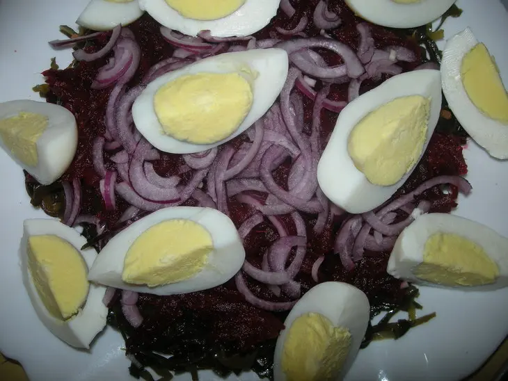 Салат из морской капусты: шаг 3
