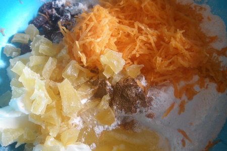 Морковное печенье с орехами и специями: шаг 2