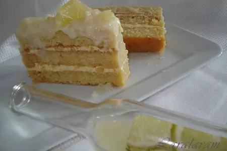 Пирожное опера с лимонным ликёром  limoncello l'opéra: шаг 20