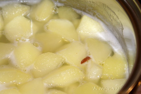 Яблочно-имбирный суп на курином бульоне: шаг 3