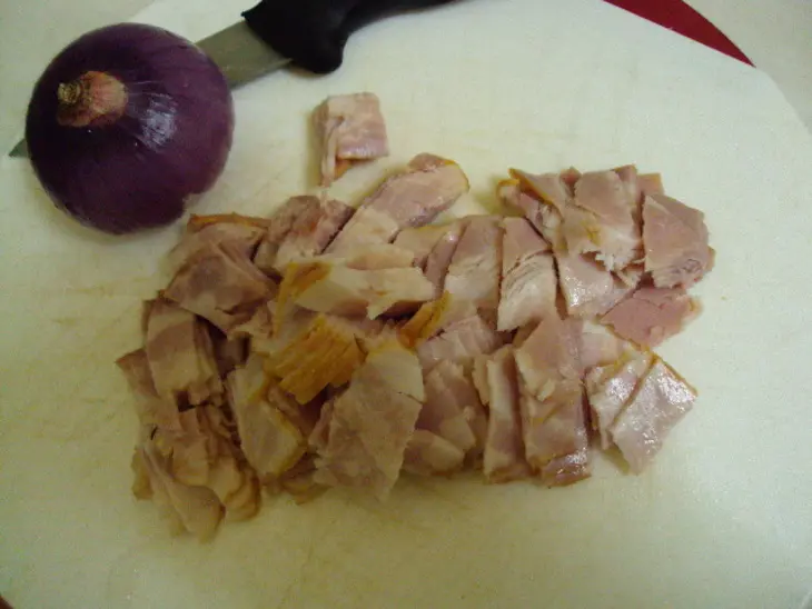 Картофельные крокеты с беконом и сыром.: шаг 1