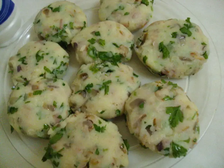 Картофельные крокеты с беконом и сыром.: шаг 4