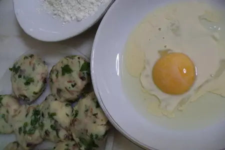 Картофельные крокеты с беконом и сыром.: шаг 5