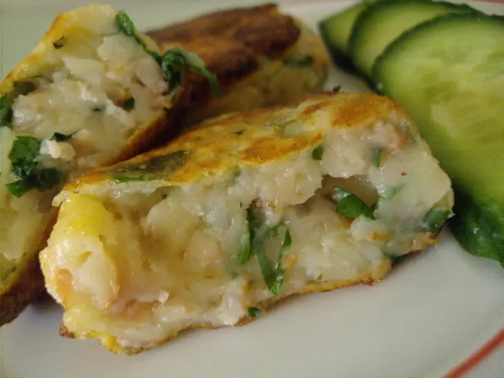 Картофельные крокеты с беконом и сыром.: шаг 8