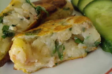 Картофельные крокеты с беконом и сыром.: шаг 8