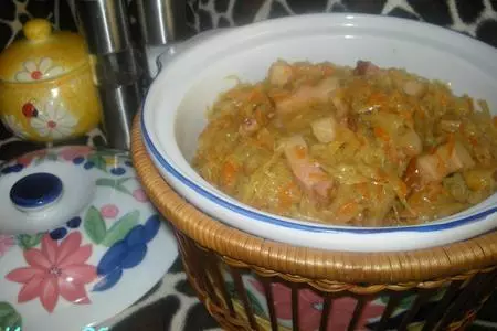 Капуста, запеченная с беконом в горшочке: шаг 3