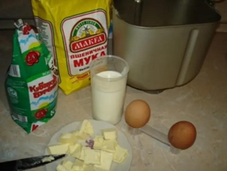 Маковые булочки с шоколадной помадкой: шаг 1