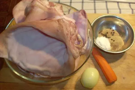 Свиные уши по китайски: шаг 1