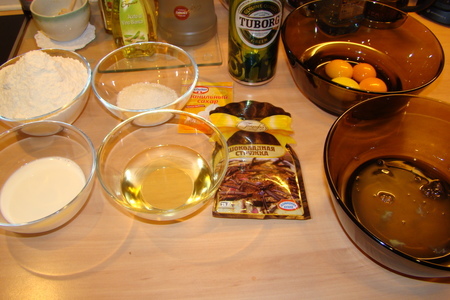 Нежное тесто на пиве для выпечки фруктовых пирогов: шаг 1