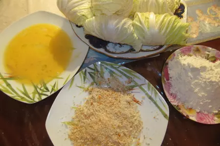 Голубцы из китайской капусты с форелью и сливочным сыром: шаг 8