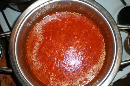 Томатный крем-суп с макаронами: шаг 7