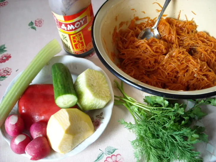 Морковь по-корейски и вариация на тему: шаг 2