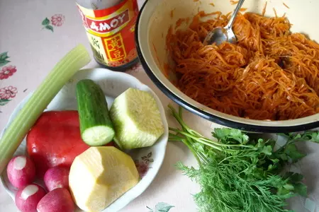 Морковь по-корейски и вариация на тему: шаг 2