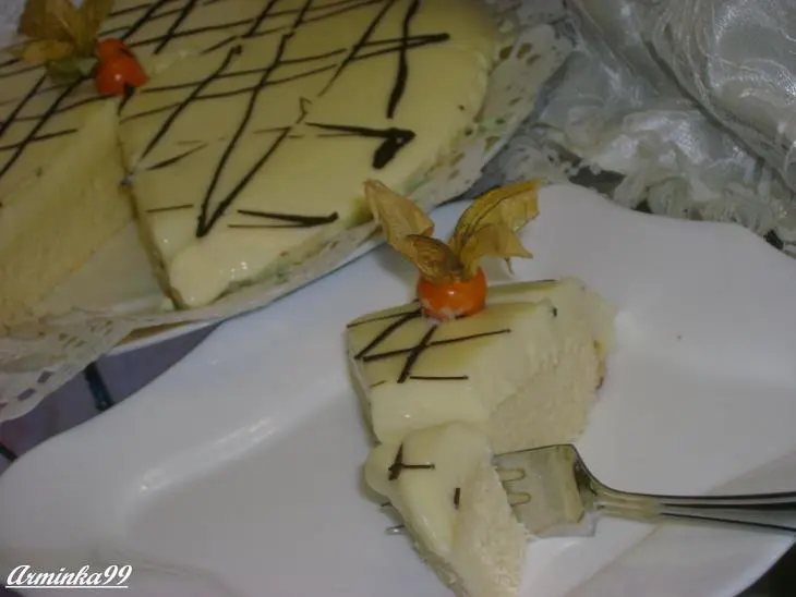 Трюфельный пирог из  белого шоколада и творога: шаг 4